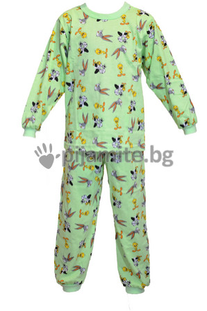    Детска пижама трико дълъг ръкав Бъгс Бъни (3-8г.)
